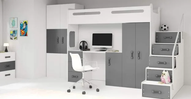 Interbeds MAX 4, Cama Alta y Escritorio