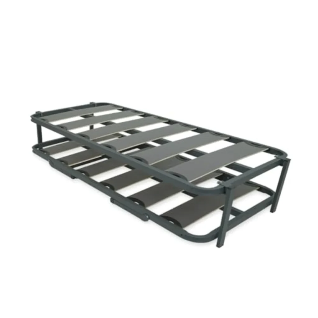 Cama Nido Reforzada Completa con 2 Somieres de Láminas Anchas 105x190 - Anti-Ruido, Calidad Premium y Fácil Montaje